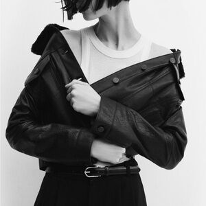 Women's Black Leather Jacket